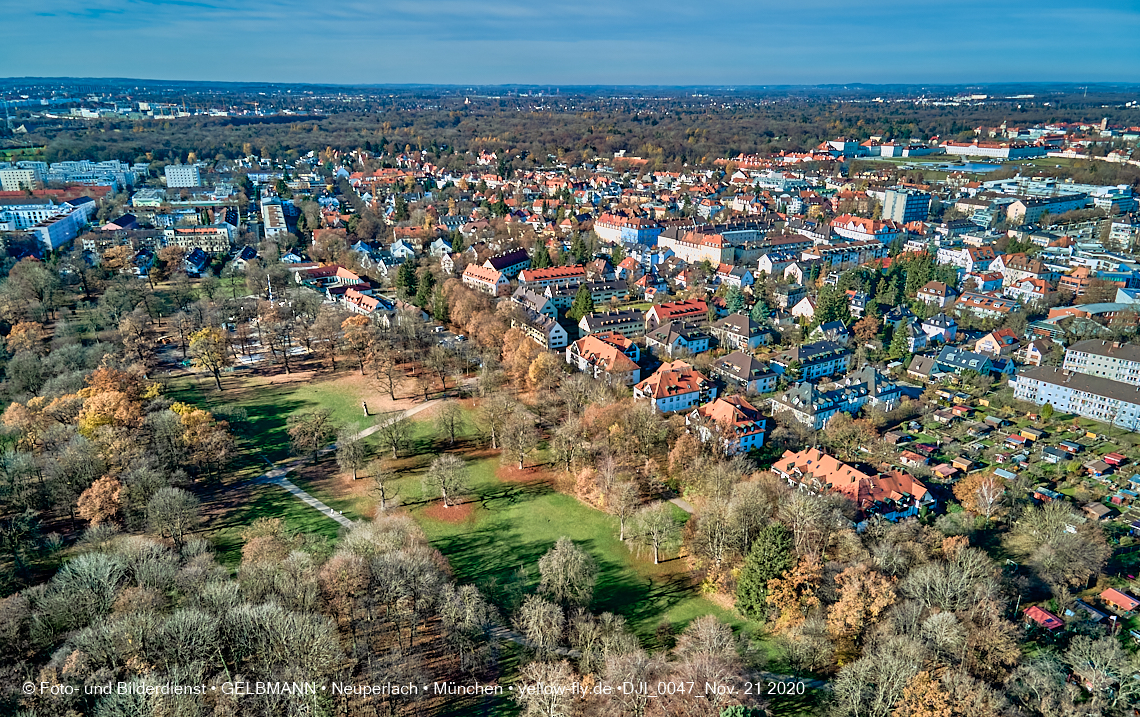 21.11.2020 - Hirschgarten mit Paketposthalle in München